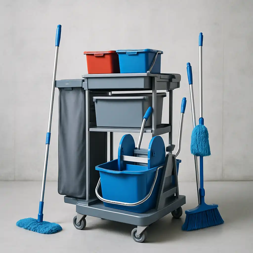 Guida ai Carrelli Pulizie Professionali 2026: Efficienza, Ergonomia e Soluzioni per l'Igiene Industriale