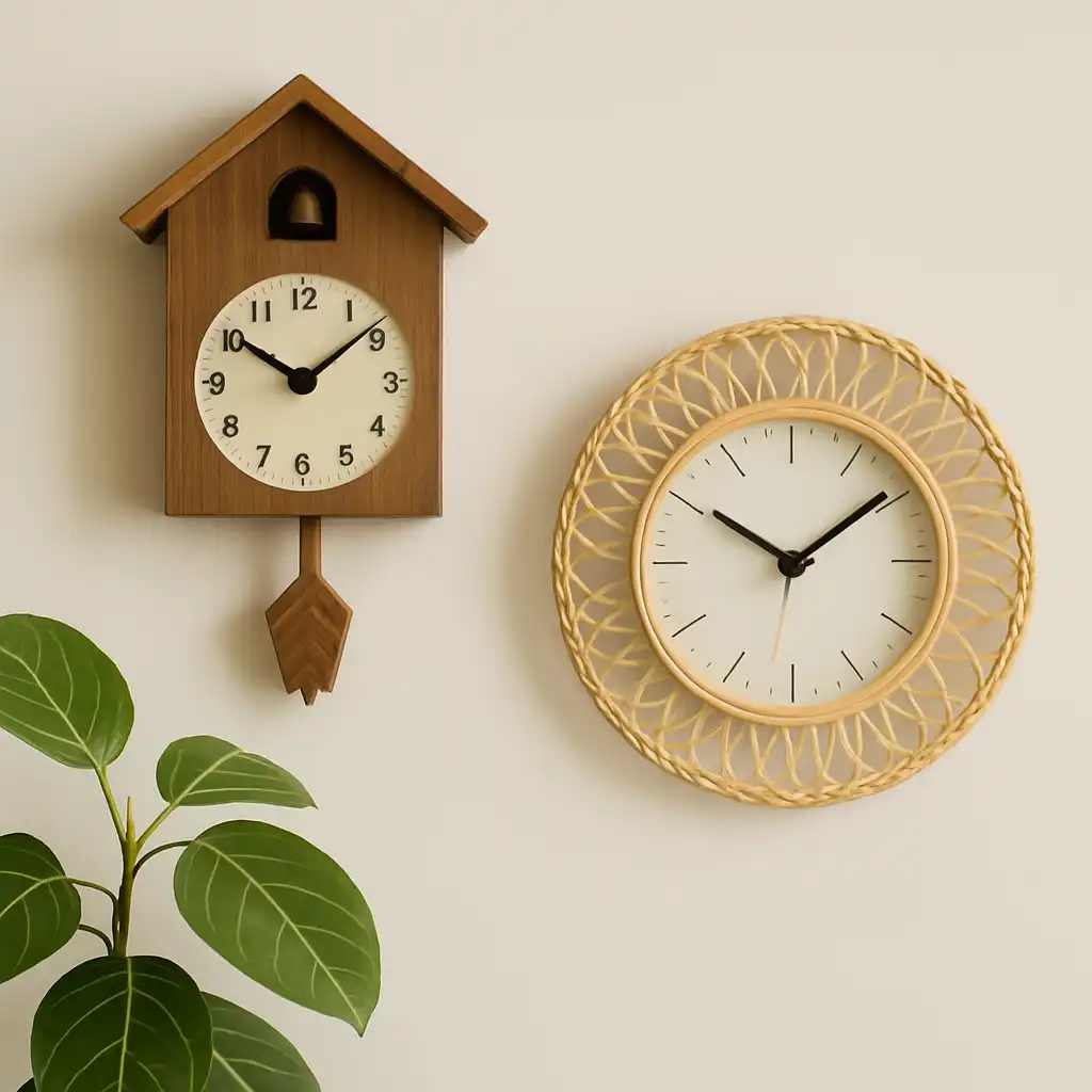 Orologi da Parete Design 2026: Guida alla Scelta tra Tradizione Cucù e Stile Natural Rattan per la Tua Casa