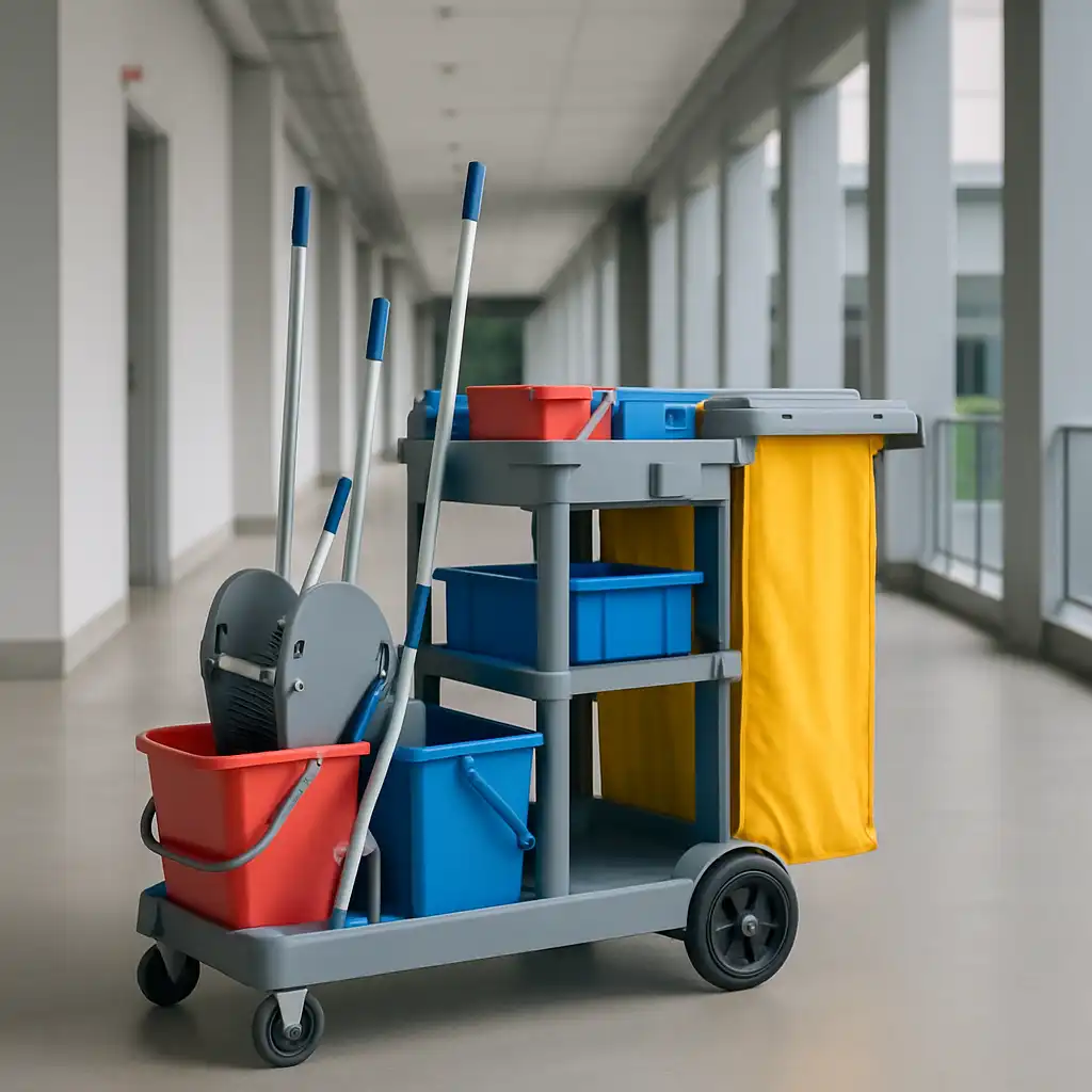 Guida ai Carrelli Pulizie Professionali 2026: Efficienza, Ergonomia e Igiene Industriale