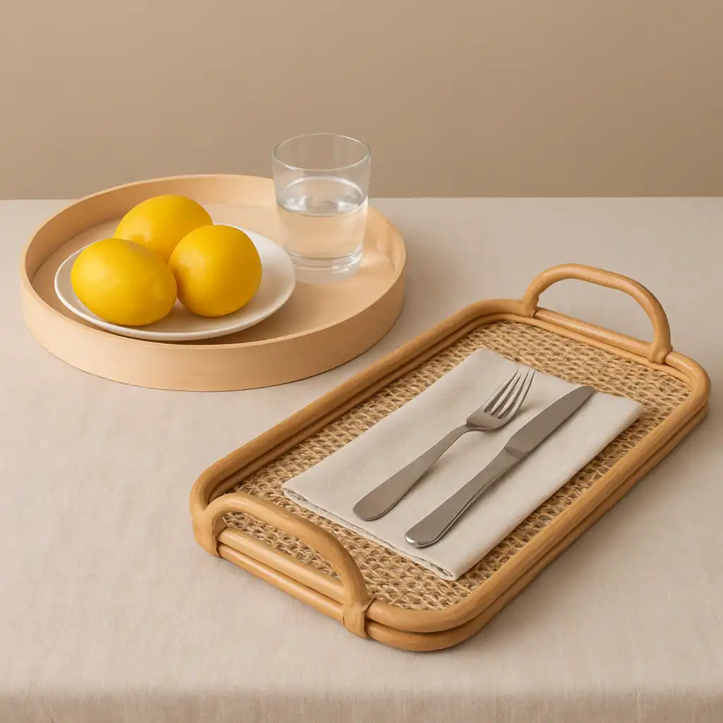 Guida Completa ai Vassoi di Design 2026: Eleganza Funzionale tra Legno di Betulla e Intrecci in Rattan per una Tavola d'Eccellenza