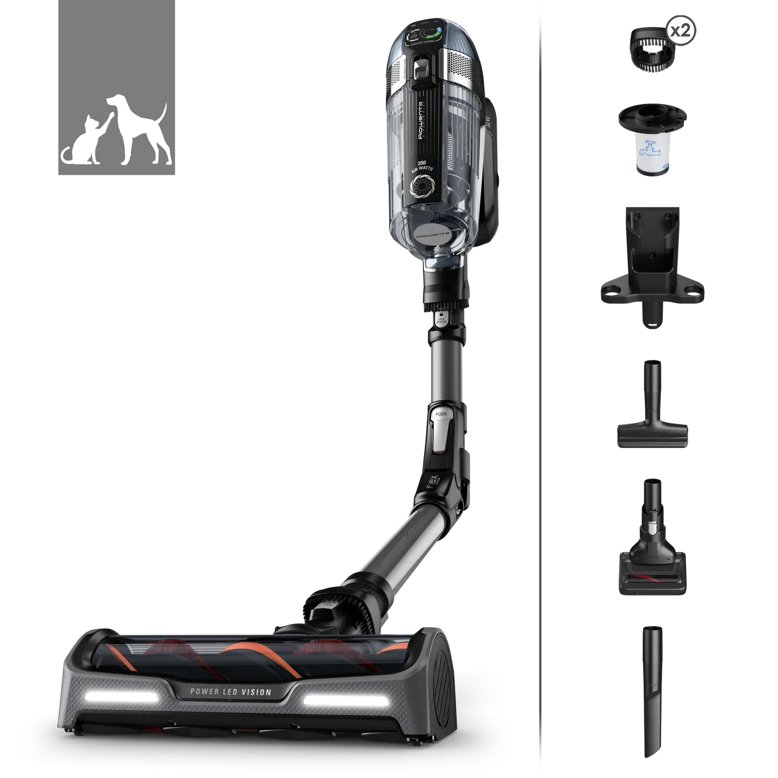 Ricambi e accessori Scopa elettrica Rowenta X-Force 14.60 Animal Care - RH99A9WO