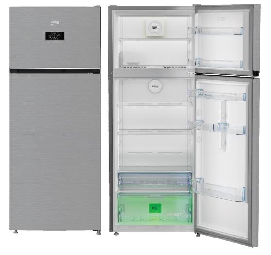 Frigorifero doppia porta Beko 406 LT E TOTAL NO FROST 70CM SILVER RDNG455E40XBN