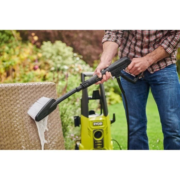 Cleaner ad alta pressione 1800 W 130 bar 420 L - flessibile 5 m - serbatoio 0,9 L - lance vario - turbo lance - pennello multi -surfo