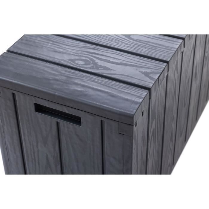 Box da giardino BRAVO - Resina - Capacità 270 L - Antracite