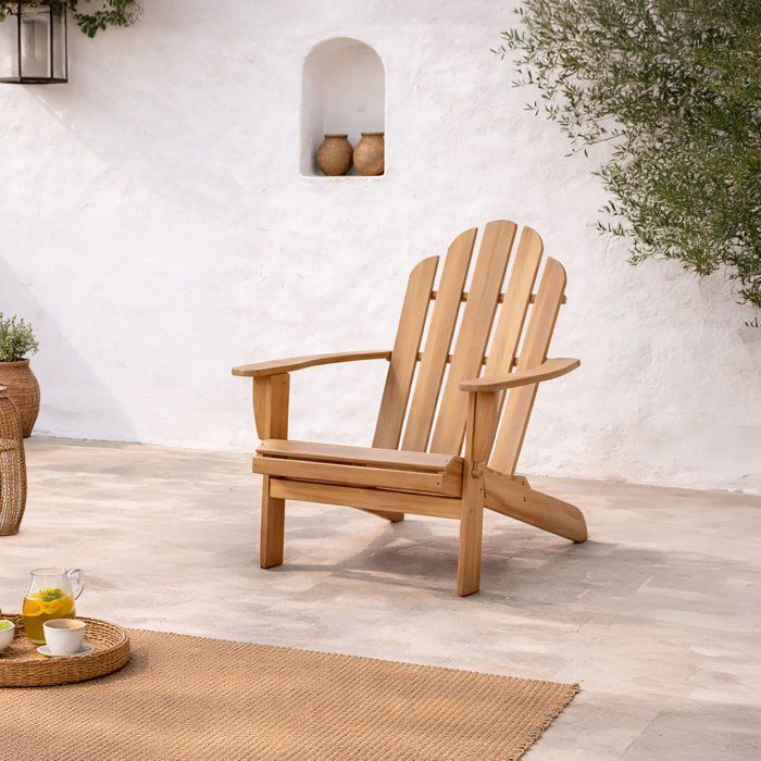 Sedia da giardino reclinabile in acacia FSC - 72,5 x 89,5 x H.94 cm