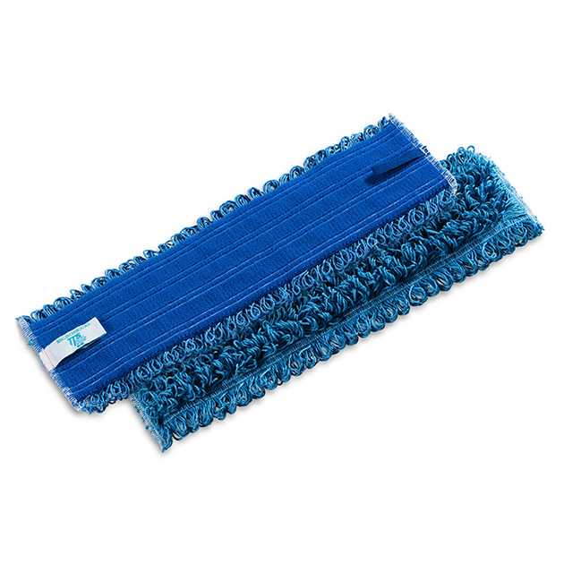 Frangia Velcro System Microriccio blu da 40 cm.