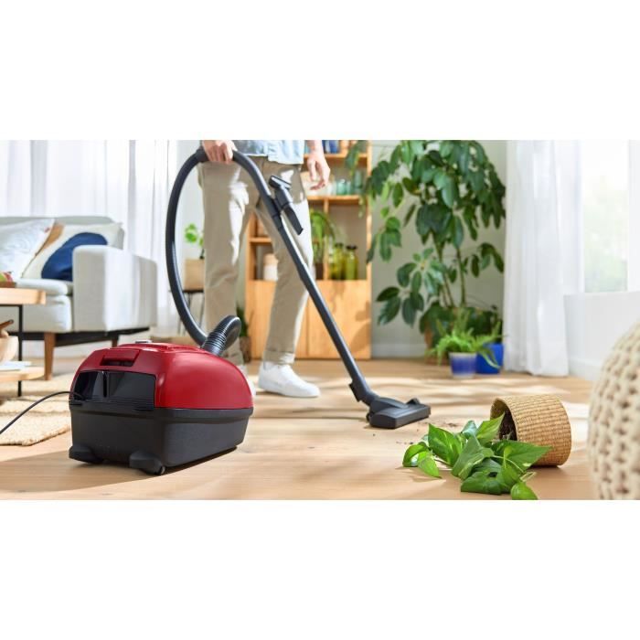 Bosch GL38 - aspirapolvere con borsa - 600 W - 79 dB - (H) EPA - 10m - 4 L Bag - Variatore di potenza