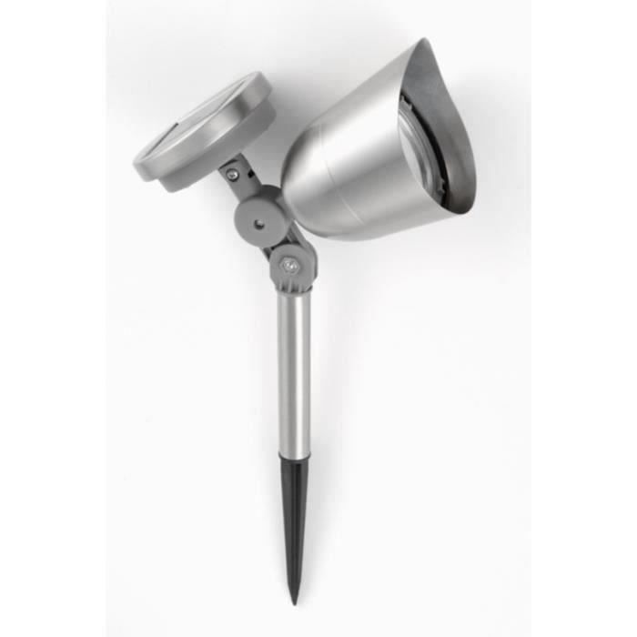 GALIX Faretto ad energia solare in acciaio inossidabile spazzolato - 0,29 w