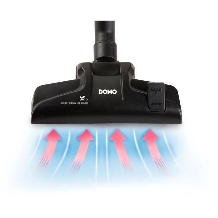 Domo do1033s - aspirapolvere compatto con sacchetto da 450W - filtro Hepa10. Raggio d'azione 7m. 1,5 litri Bagcacità.