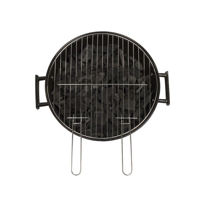 Barbecue a carbonella - LIVOO - DOC172K - ø41 cm - Griglia in acciaio cromato - Altezza 69,5 cm - Maniglie - 2 ruote dentate