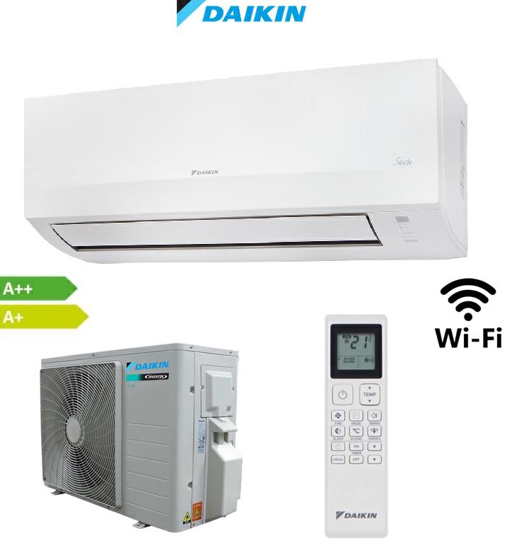 DAIKIN CONDIZIONATORE 12000BTU WIFI SIESTA A++/A+ R32 ATXC35E/ARXC35E