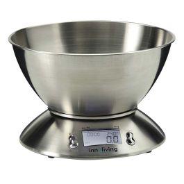 INNOLIVING BILANCIA DA CUCINA DIGITALE ACCIAIO CON CIOTOLA 5KG INN-127