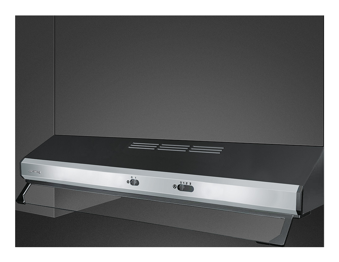 Cappa cucina incasso Smeg ASPIRANTE SEMI INTEGRATA 90CM C SILVER LED KSEC91XE3