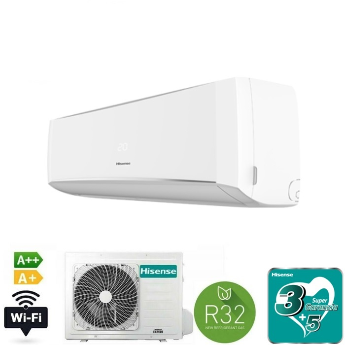 Condizionatore 9000 btu Hisense monosplit A++/A+ HALO WIFI CBYR0906G/CBYR0906W