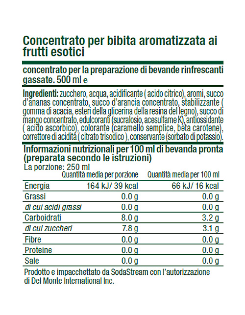 Concentrato Del Monte - Frutti Esotici 500 ml