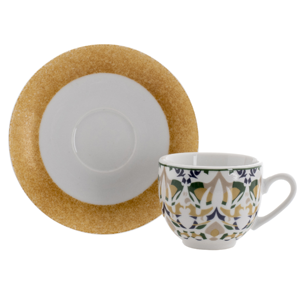 Set 6 tazze caffè con piattino 100 ml - Salamanca
