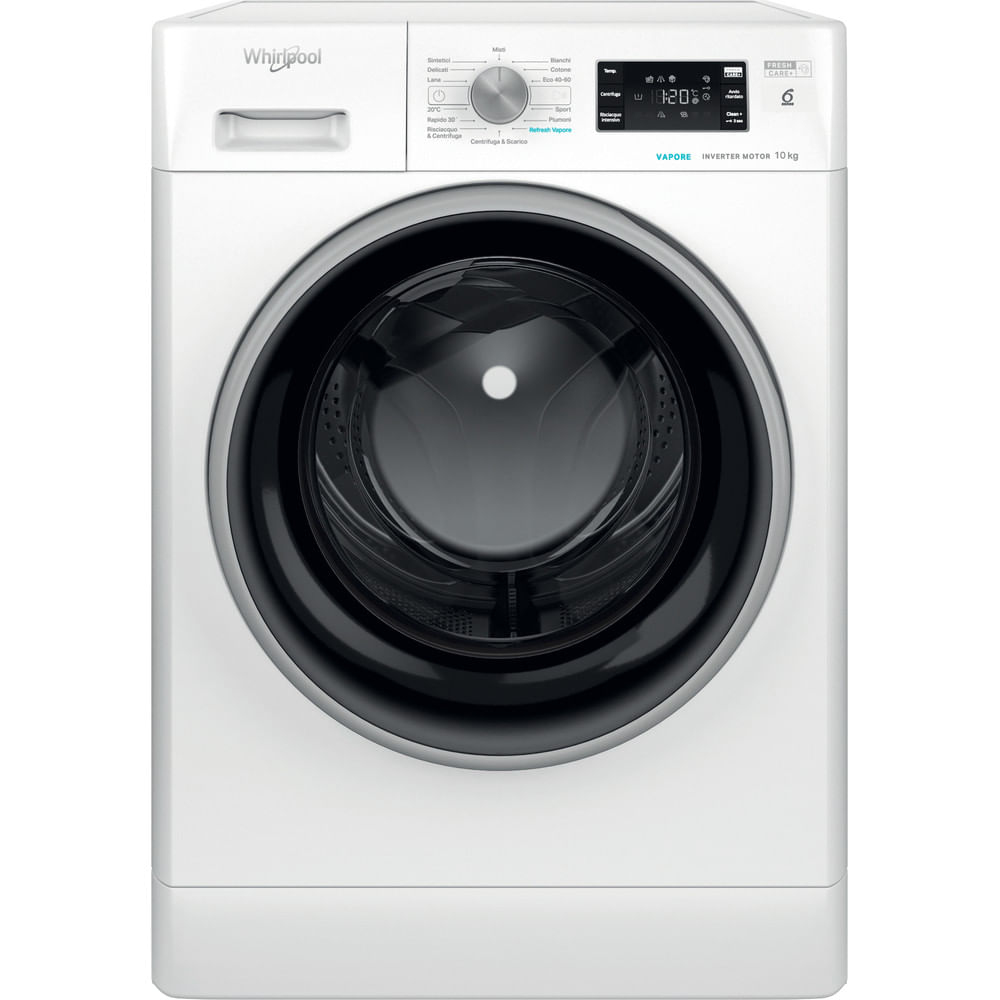Lavatrice 10 kg Whirlpool 6° SENSO INVERTER A-20% 1400G. FFB 1048 BSV IT