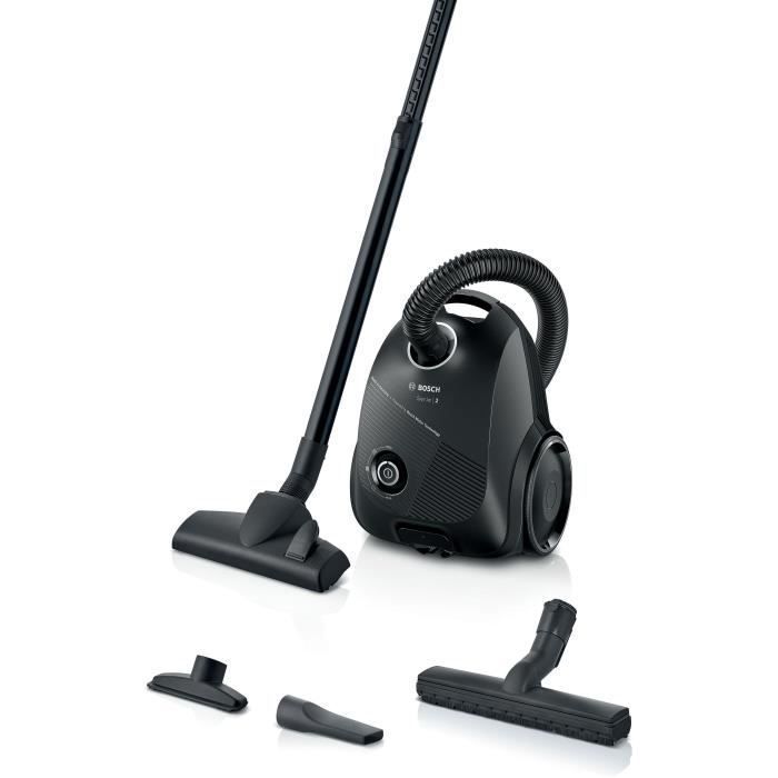Nuovo! Aspirapolvere con sacco - BOSCH BGLS2BA1H Serie 2 - 600 W - Capacità sacco 3,5L - Microfiltro lavabile