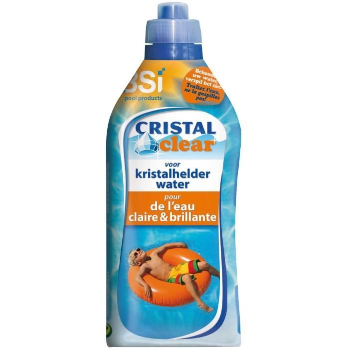 Detergente per piscine BSi Cristal Clear 1 litro blu