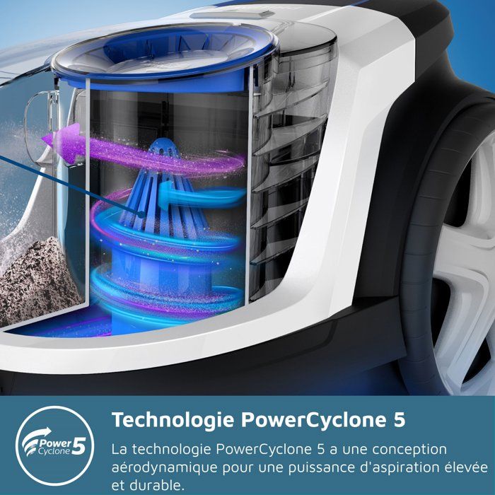 Aspirapolvere senza sacco - PHILIPS FC9331/09 - 900 W - 1,5 L - Nero e blu intenso