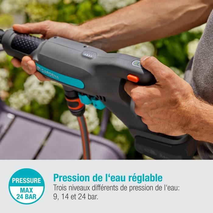 GARDENA - Idropulitrice AquaClean 24/18V P4A a media pressione
