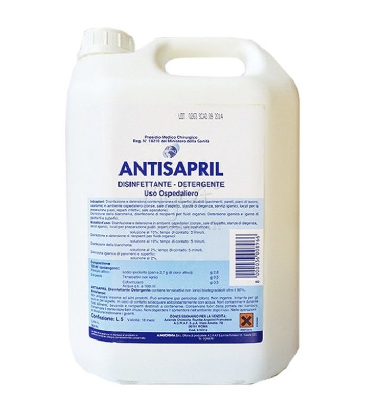 Antisapril Detergente disinfettante 5 Lt.