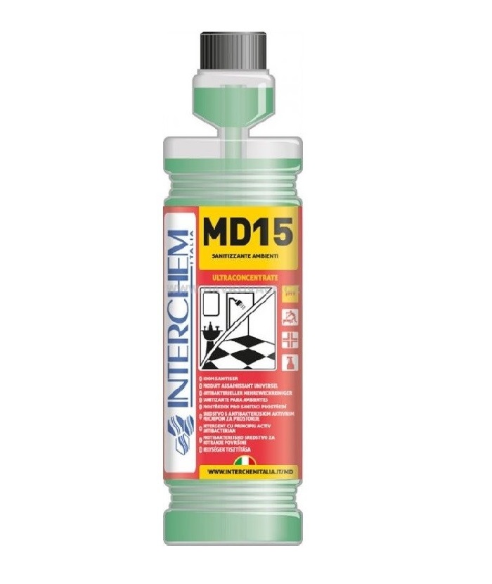 MD15 Sanitizzante ambienti. Ultraconcentrato lt 1