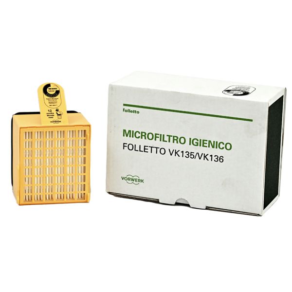 Microfiltro igienico Hepa per Folletto VK 135 VK 136