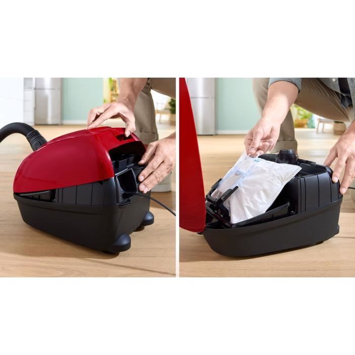 Bosch GL38 - aspirapolvere con borsa - 600 W - 79 dB - (H) EPA - 10m - 4 L Bag - Variatore di potenza