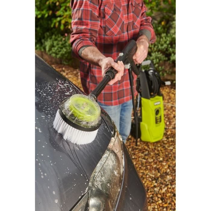 Cleaner ad alta pressione 2000 W 150 bar 450 L - 8M flessibile, bobina, serbatoio da 0,9 L, lance (vario -turbo), spazzola rotante