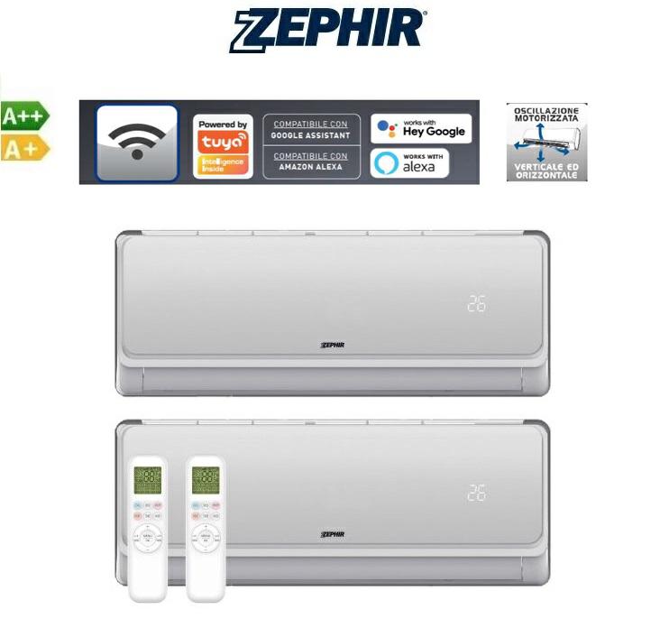 ZEPHIR CONDIZIONATORE DUAL SPLIT 9000+9000 WIFI A++/A+ R32 ZDAWIFI