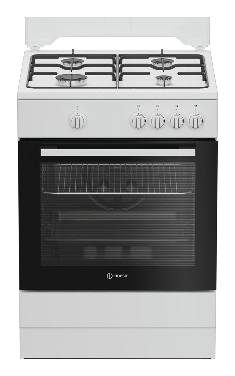 INDESIT CUCINA A GAS 4 BRUC.FORNO GAS 64LT 60x60 BIANCO I6GGKMW