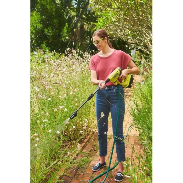 Pistola ad alta pressione a batteria RYOBI ONE+ 18V RY18PW22A-125 - 22 bar - 182 L - 1 batteria 18V 2,5 Ah e 1 caricatore 1,5 A