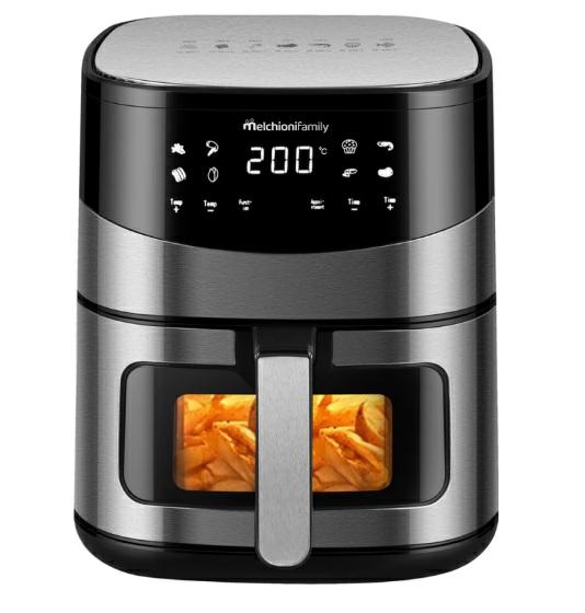 MELCHIONI FRIGGITRICE AD ARIA ARIANNA 6,5LT 2000W DISPLAY TOUCH OBLO'