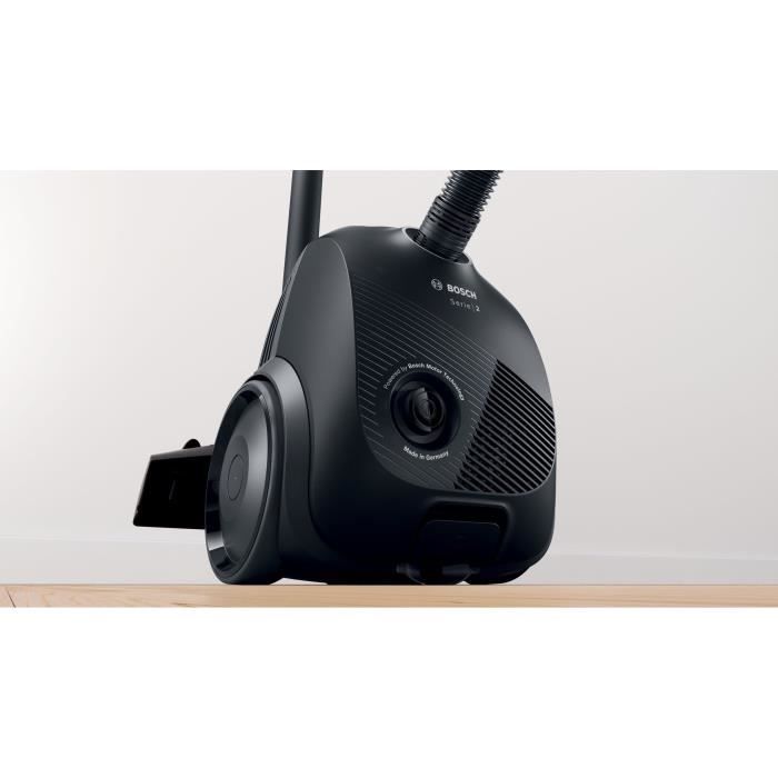 BOSCH GL20S Nero - Aspirapolvere con sacco - 600 W - Livello sonoro 80 dB