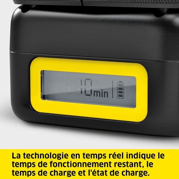 Batteria KARCHER POWER 36V / 2,5 Ah con schermo LCD e caricabatterie rapido