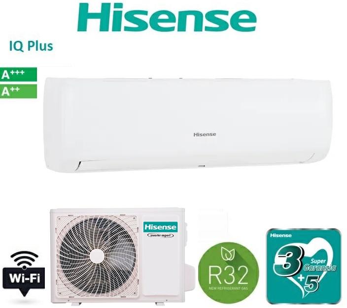 Condizionatore 9000 btu Hisense monosplit A+++/A++ iQPLUS WIFI AS25MR01W/CJMR0902G