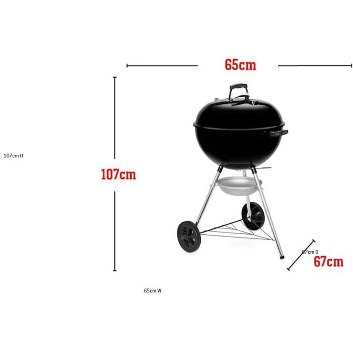 Barbecue carbone OK E-5710 Ø 57 cm