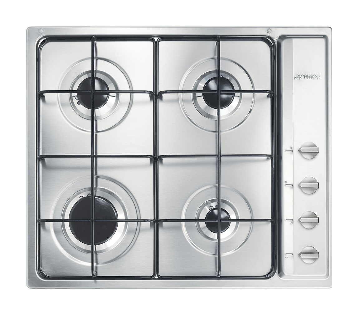 Piano cottura a gas Smeg 4 fuochi 60CM INOX S64S