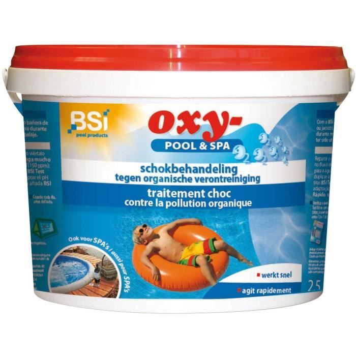 Pulitore per piscina BSi Oxy-pool & spa 2,5 kg blu