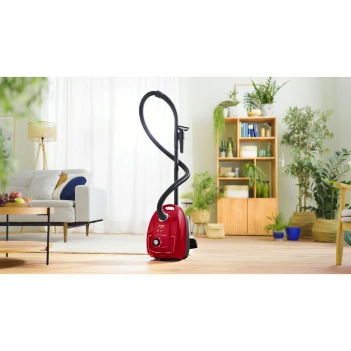 Bosch GL38 - aspirapolvere con borsa - 600 W - 79 dB - (H) EPA - 10m - 4 L Bag - Variatore di potenza