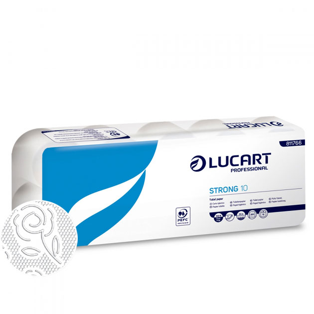 Confezione 10 rotoli carta igienica Strong Lucart