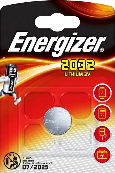 ENERGIZER PILE BOTTONE LITIO CR2032 1PZ