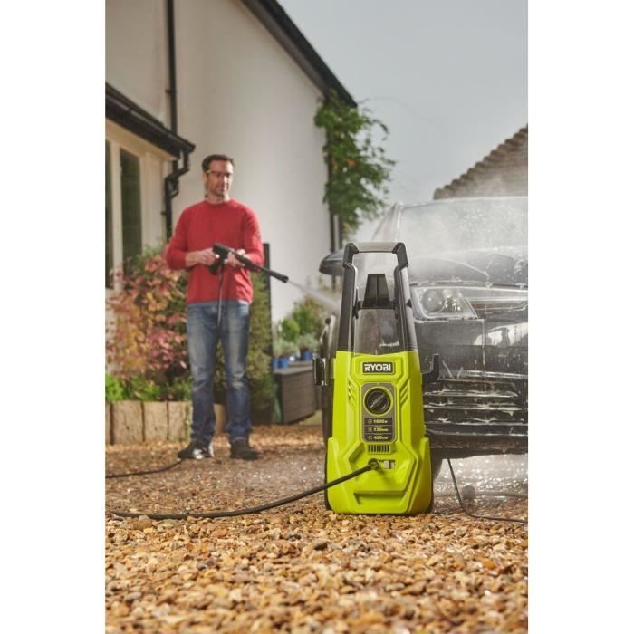 Cleaner ad alta pressione 1800 W 130 bar 420 L - flessibile 5 m - serbatoio 0,9 L - lance vario - turbo lance - pennello multi -surfo