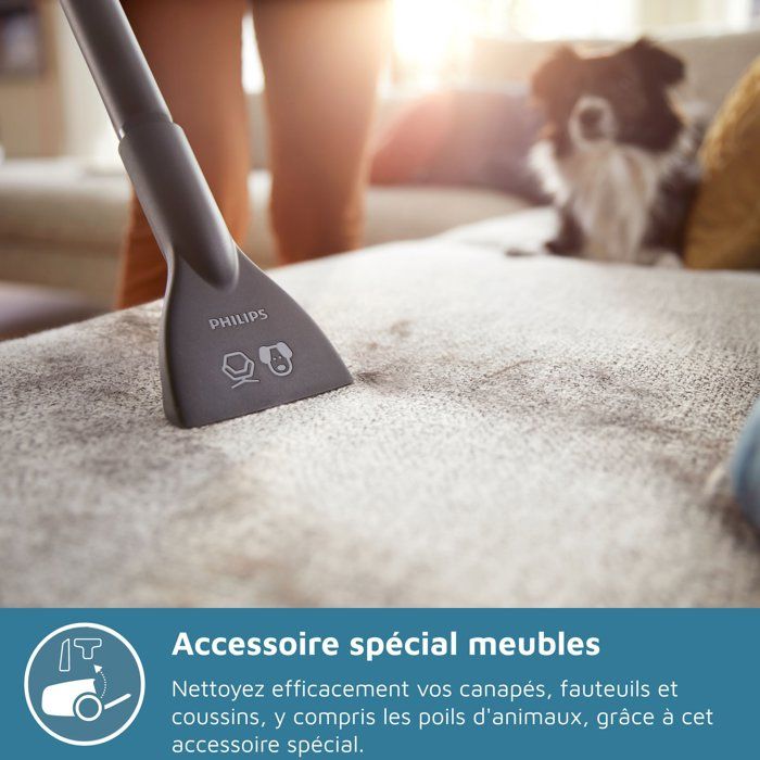 Philips XB2122/09 Sicurezza senza serie Serie 2000 - 850W - PoweryClone 4 - 77db - bianco e blu