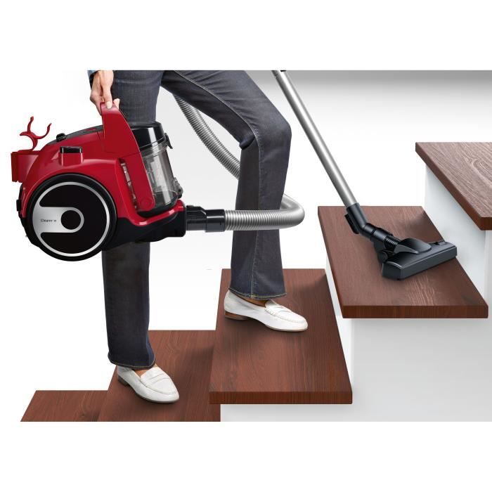 BOSCH BGC05AAA2 Aspirapolvere senza sacco - 78dB - Capacità cestino 1,5L - Filtro HEPA 12 lavabile