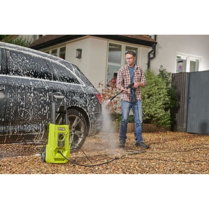 Cleaner ad alta pressione 1600 W 120 bar - 420 L - Flexibile 5 m - serbatoio detergente 0,9 L integrato - Vario Lance - Turbo Lance