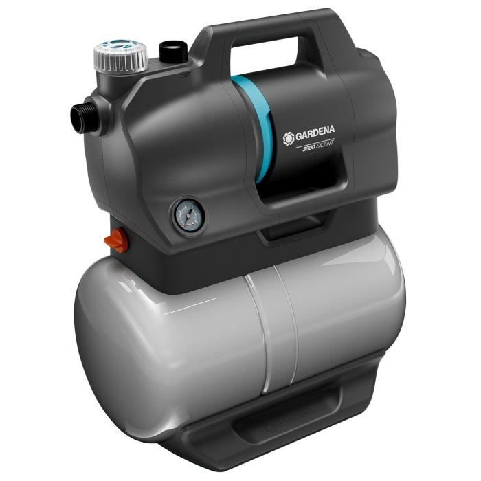 Gruppo di aumento pressione - GARDENA - 3800 Silent - Potenza 600 W - Portata max 3800 l/h
