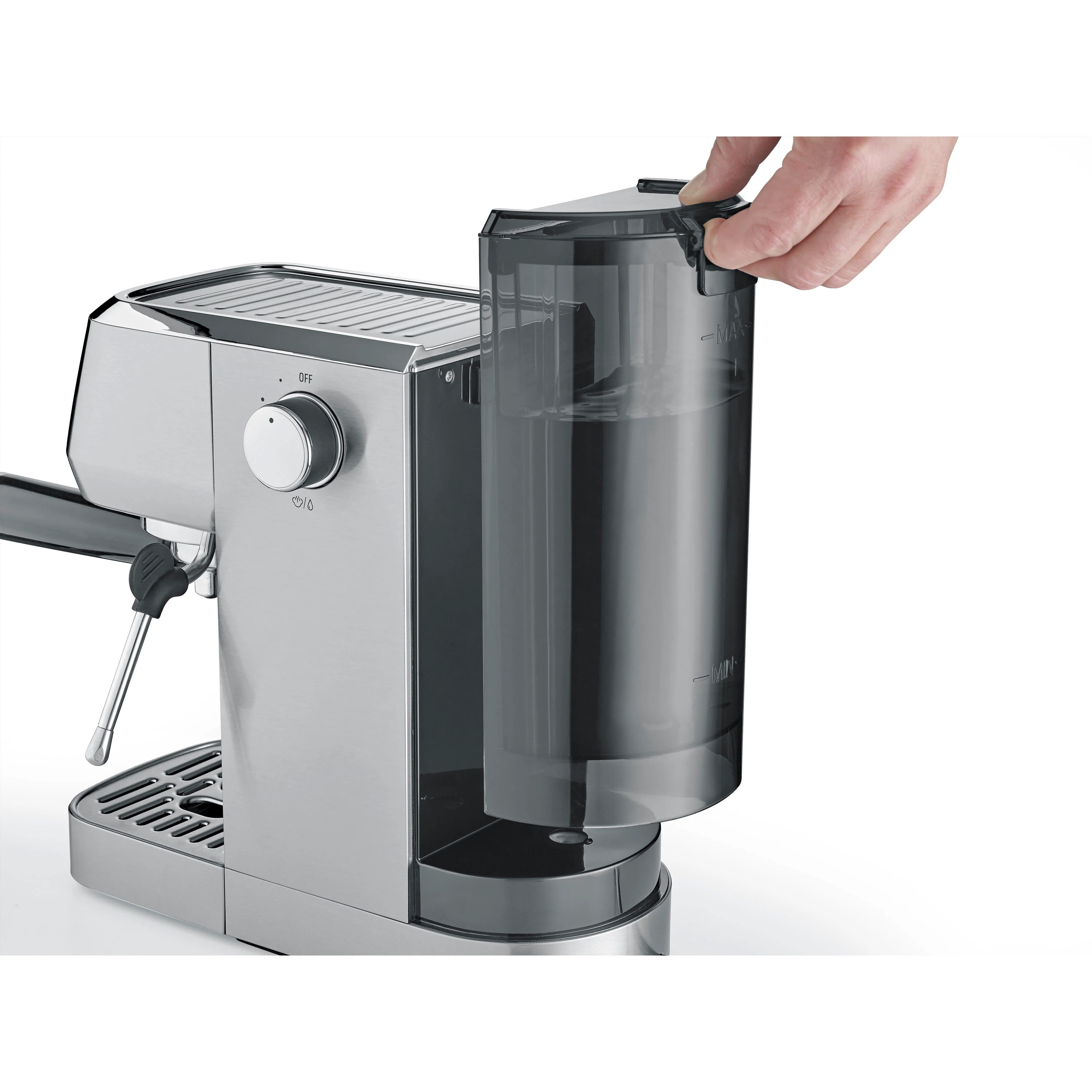 Macchina da caffè espresso Caso Design Gourmet Crema Silver