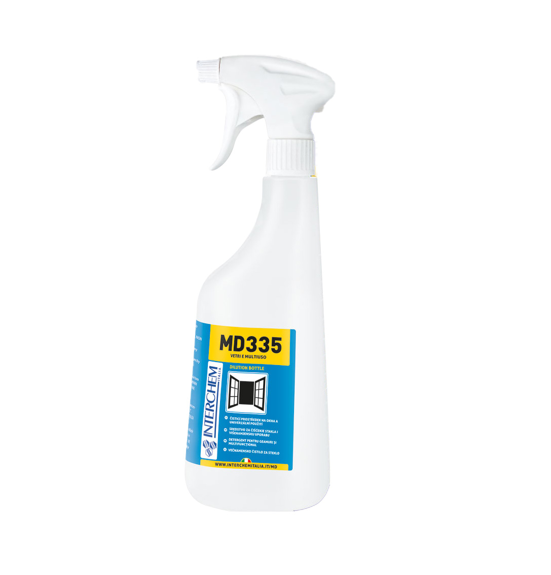 Flacone spray per detergente vetri MD 335 da 750 ml